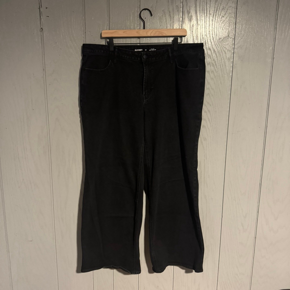 Old Navy Denim - Old Navy High-Rise Wow Wide Leg Jeans — Black